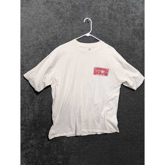 Vintage Coca-Cola T Shirt Mens XXL White Single Stitch I Heart My Coke Silkworm - Picture 2 of 7